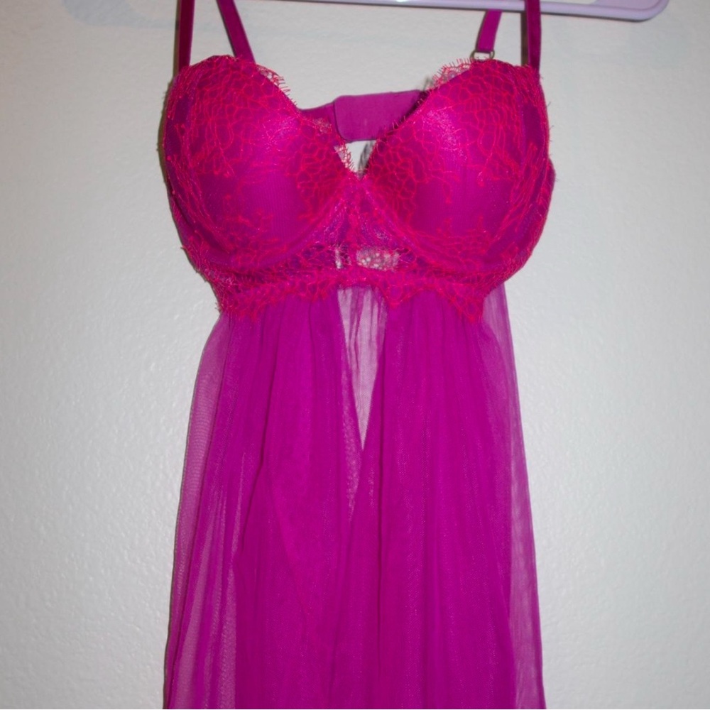 Victoria's Secret Pink Chemise with Sheer Skirt